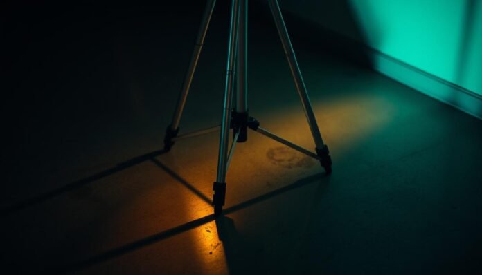 light under tripod stand