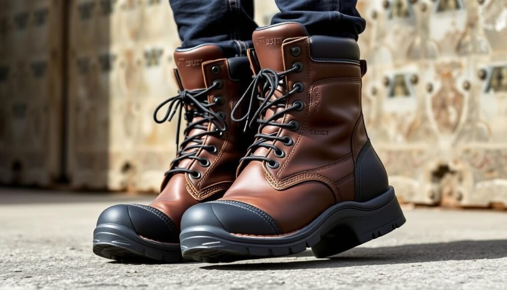 slip-resistant work boots