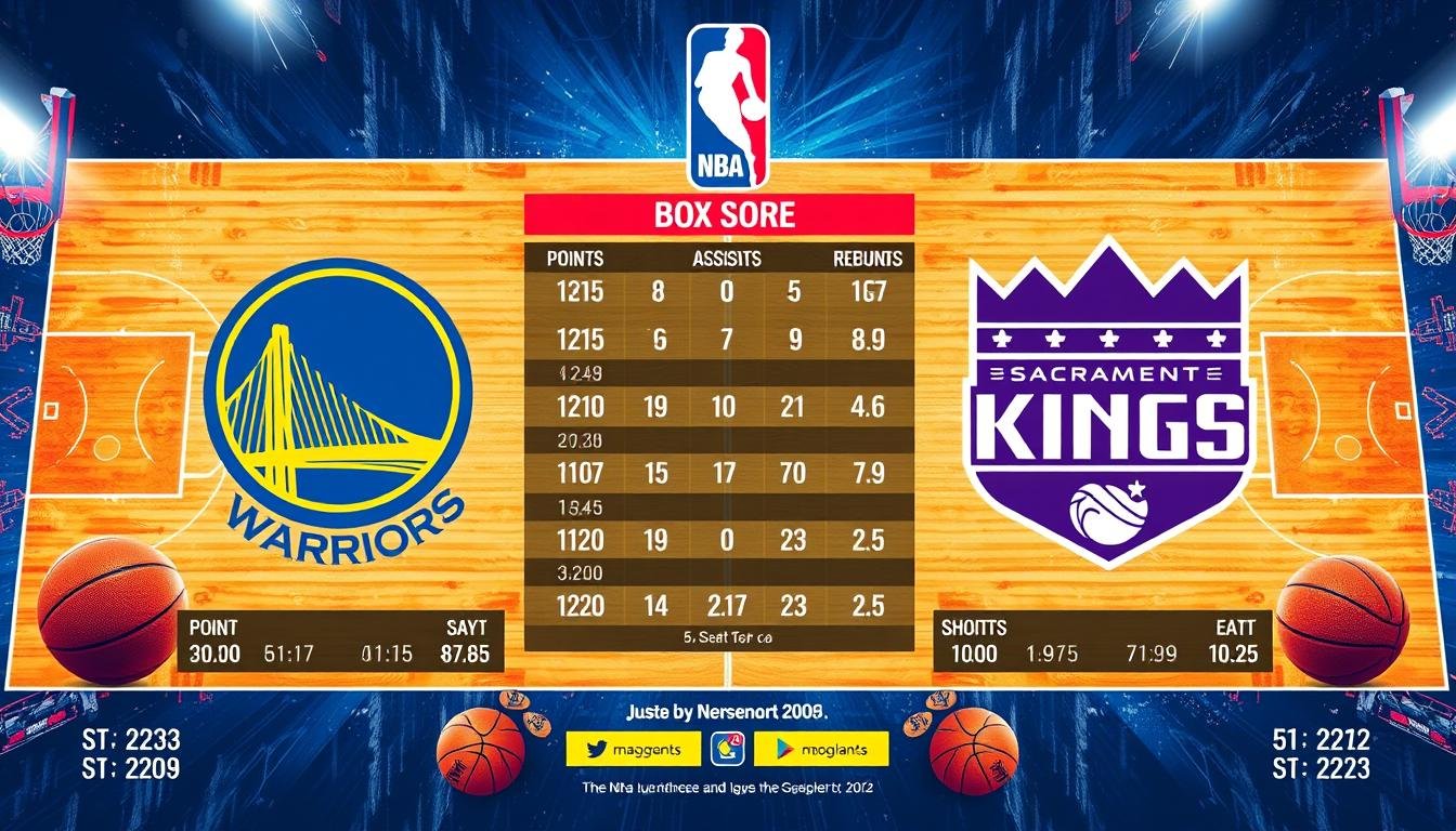 golden state warriors vs sacramento kings match player stats