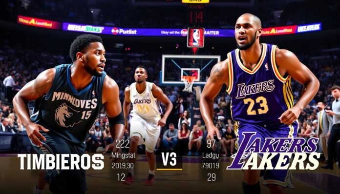 minnesota timberwolves vs lakers match player stats